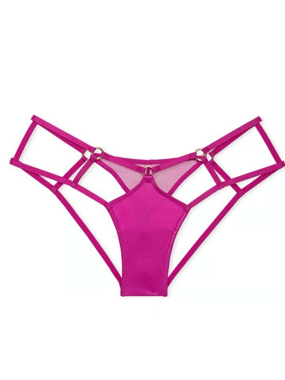NWT Victoria’s Secret Very Sexy Strappy Hardware High-Leg Cheeky Panty Pink/Fuch